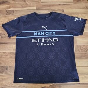 Manchester City Third 2021/2022 Soccer Football Jersey De Bruyne Size XL